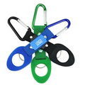 Convenient Outdoor Silicone Water Bottle Holder Ring w/ Hook & Key Ring